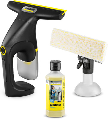 Kärcher Akku-Fenstersauger WV Compact Care Extra+ Black | 360°-Einsatz, 100Ml Ta