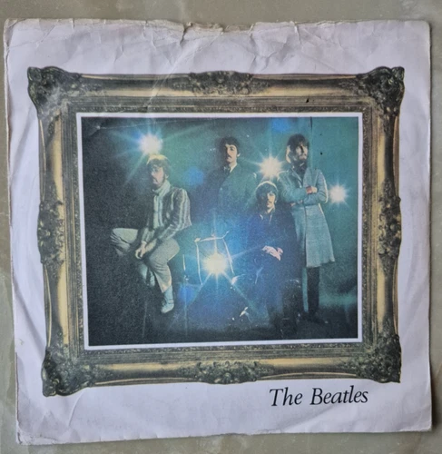 2 BEATLES UK 7" vinyl single Picture Sleeve 'STRAWBERRY FIELDS/PENNY LANE' EX/G+