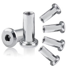 Stainless Steel Barrel Nut M2 M3 M4 M5 M6 M8 M10 Hex Socket Furniture UK