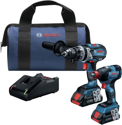 #ad Bosch GXL18V 224B25 RT 18V Li Ion 2 Tool Combo Kit 4 Ah USA NEW $212.89