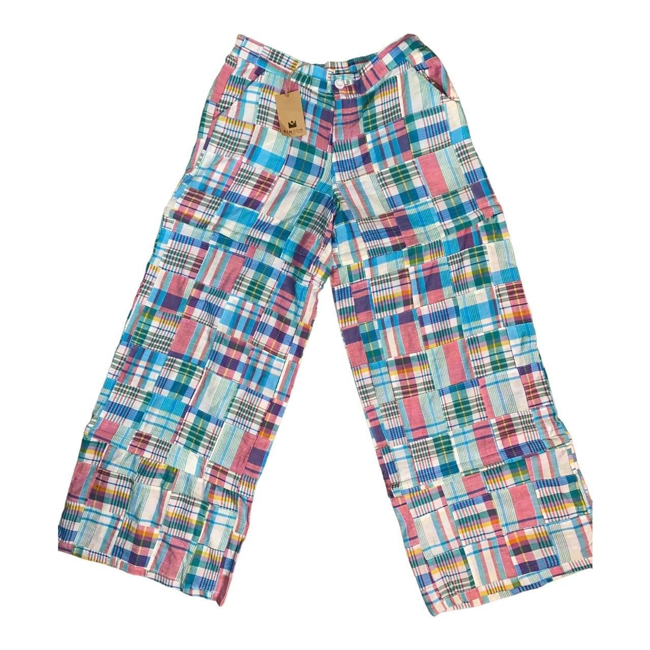 Convertible pants in Patchwork Plaid - image 2