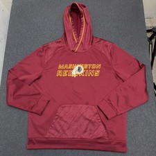 Washington Redskins Hoodie Men XL Red NFL TX3 Warm Y2K Pullover READ