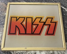KISS Framed Carnival Mirror 1970'S VERY RARE! Gene Ace Paul Peter HOF  