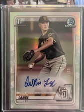 2020 Bowman Chrome Justin Lange Auto /499 Refractor