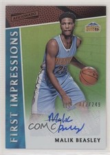 2016 Panini Aficionado First Impressions /249 Malik Beasley Rookie Auto RC 0q0