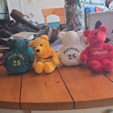 Salvino's Mark McGwire Bear Plush Lot 2000 Set of 4 Assorted Colors Retired