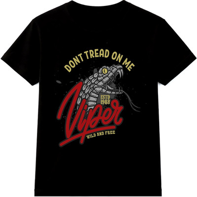 Dont Tread On Me Snake T Shirt Viper Graphic Tee Retro Biker Tattoo Style Top