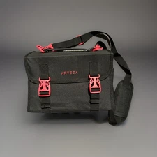 Arteza Marker Pen Art  Case 108+ Slot Travel Zipper Pocket Strap Black/Red