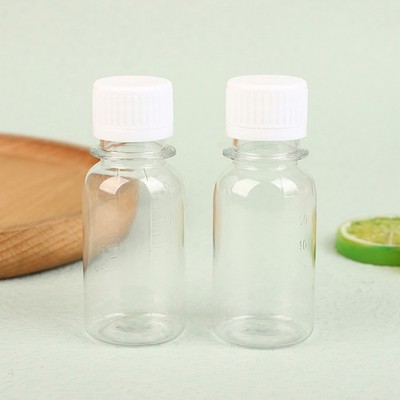 5 Stück 60 ml kleine Plastikflaschen Ingwer Schnapsflaschen mit Deckel Mini Saftflaschen