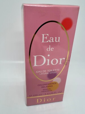 EAU DE DIOR COLORESSENCE RELAXING 3.4 oz / 100 ML Eau De Toilette Spray Sealed