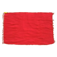 Women's Hawaiian Plain LARGE RED Beach Wrap Cover-up Summer Pareo Luau Sarong