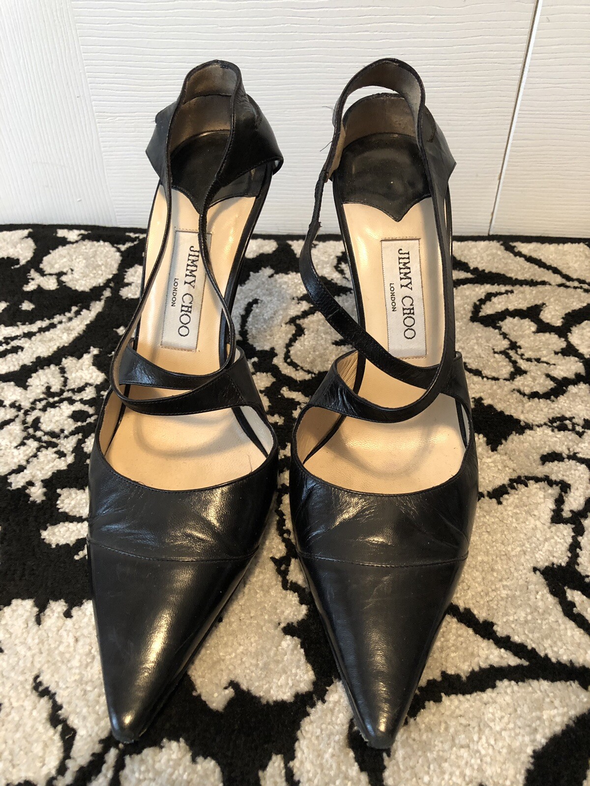Jimmy Choo Negro Negro Negro Correa Con Tiras Tacones Criss Cross 41 11 Gorg fcad0d Jimmy Choo Negro Negro Negro Correa Con Tiras Tacones Criss Cross 41 11 Gorg fcad0d