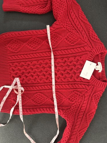 J.Crew Factory Kids' cable-knit fisherman sweater Size Xs - Picture 4 of 6