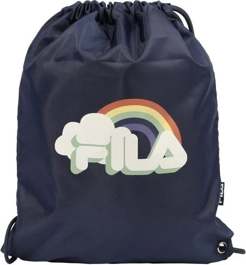 FILA Rainbow Small Sport Drawstring Backpack FBK0018 Medieval Blue