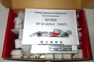 STUDIO27 MP4/22 1/20スケール STUDIO27 1/20 MP4/22 GP of Japan 2007 Multimedia Kit FK20215C from