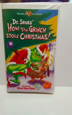 Dr Seuss How The Grinch Stole Christmas Original Cartoon  Vhs Vidio   Vhs9