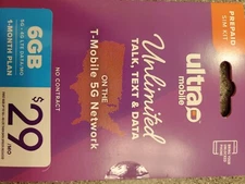 Ultra Mobile $29/mo Prepaid Phone Plan with Unlimited International Talk, Text a