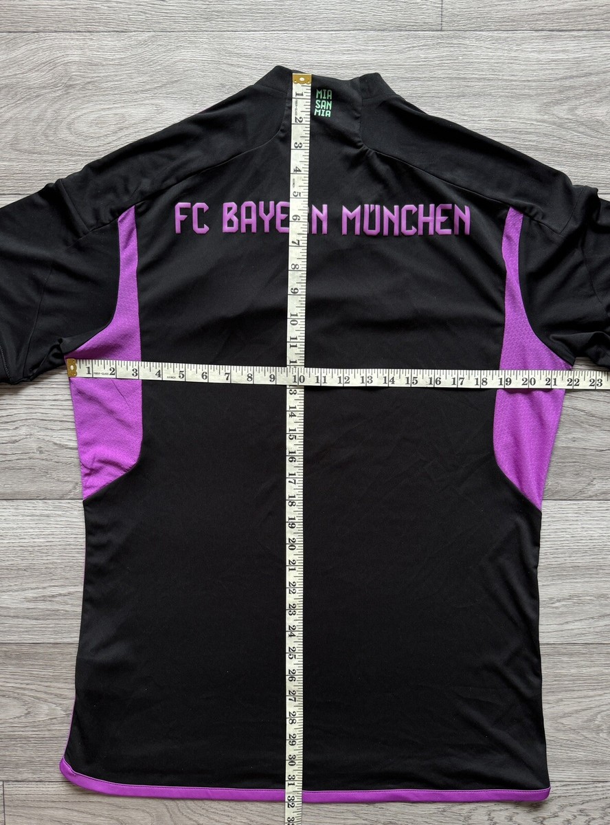 Bayern Munchen Adidas 2023/24 Aeroready Away Black Jersey Men's