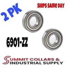 6901-ZZ bearing 6901 ZZ bearings 12mm x 24mm x 6mm  2PK 