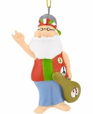 Tree Buddees Hippie Santa Christmas Ornaments Cute Ornament for Him 1970's Hippy