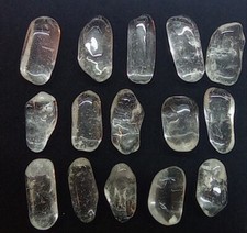 15 Pietre Burattate Quarzo Ialino cristallo cristalloterapia Reiki