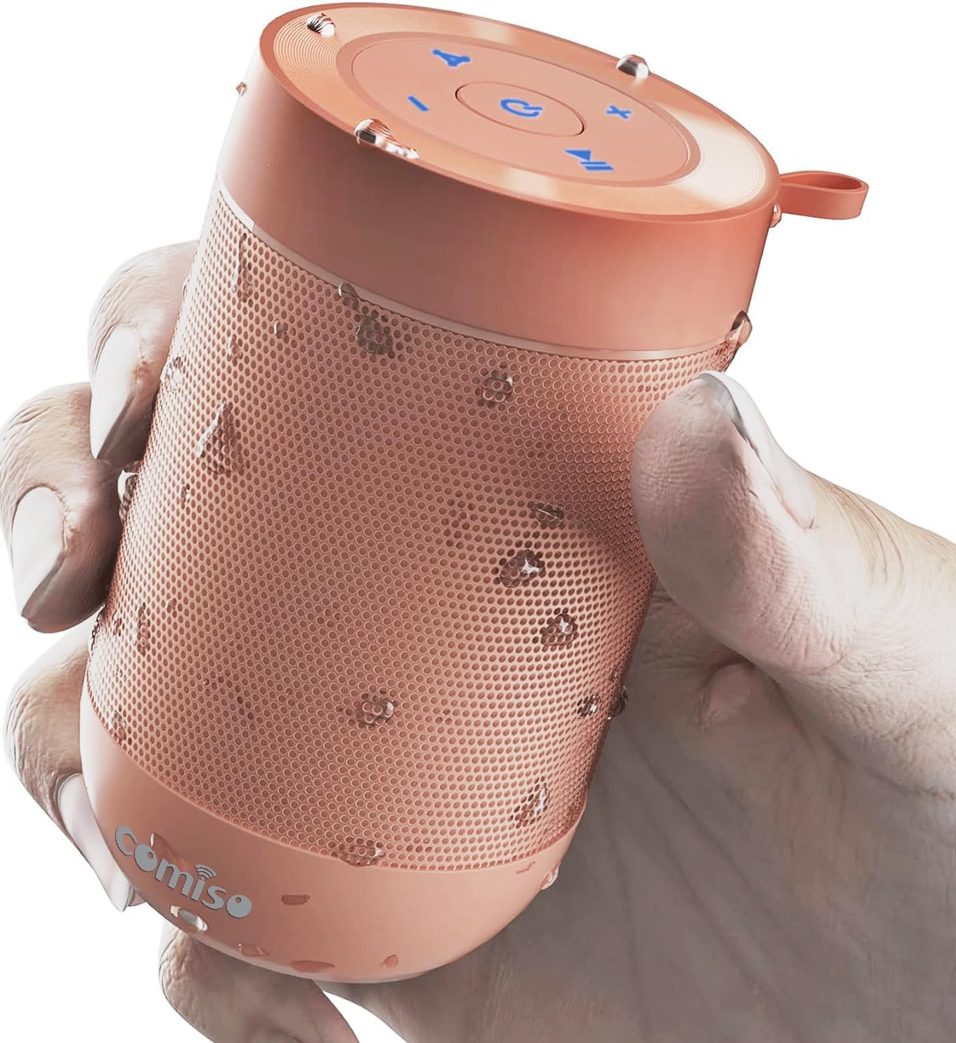 Comiso Waterproof IP65 Bluetooth Speaker with 5.3 and 360 HD Sound-image