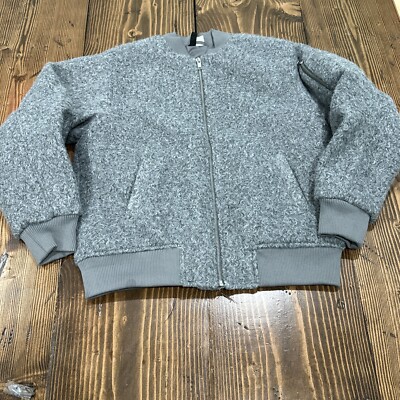 NWT H&M Divided Coated Bomber Jacket Size XXS Women's Color Gray