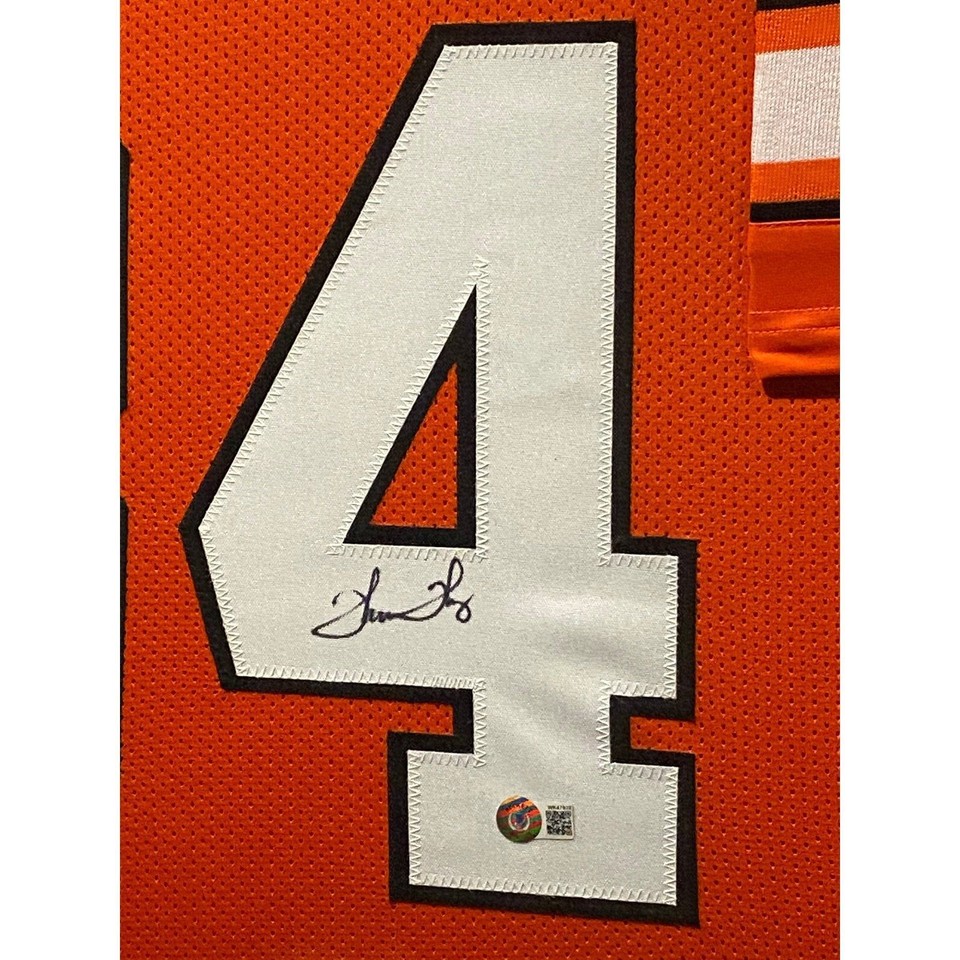 Thurman Thomas Framed Signed Oklahoma State Jersey Beckett Autographed eBay