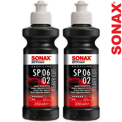 2x SONAX PROFILINE SP 06-02 Heavy Cut Politur Grobe Scheif Paste 250ml