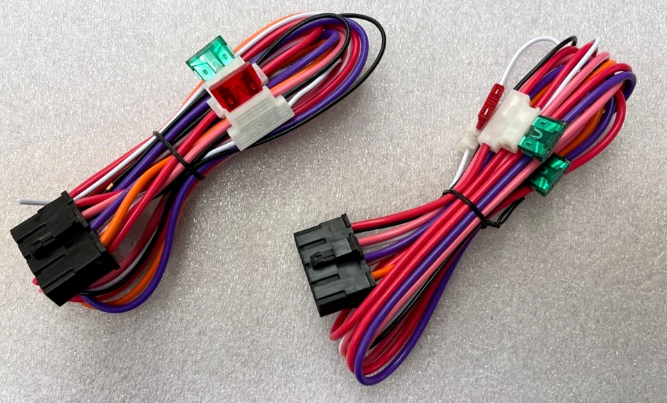 IDATASTART (2) 8-Pin High Current Power Harness for FLRSBA CM-DC3 Remote Start