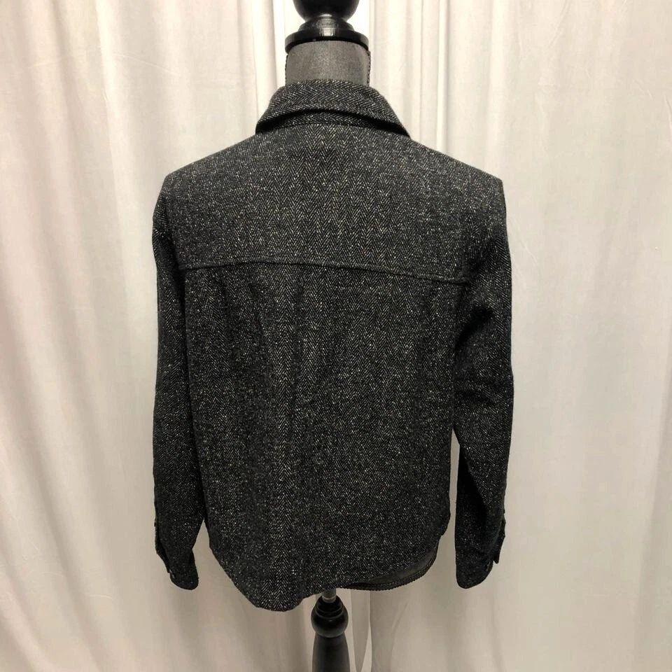 Christopher and Banks Jacket Womens Size Medium Black Full Zip Lined Blazer - Image 4 of 4