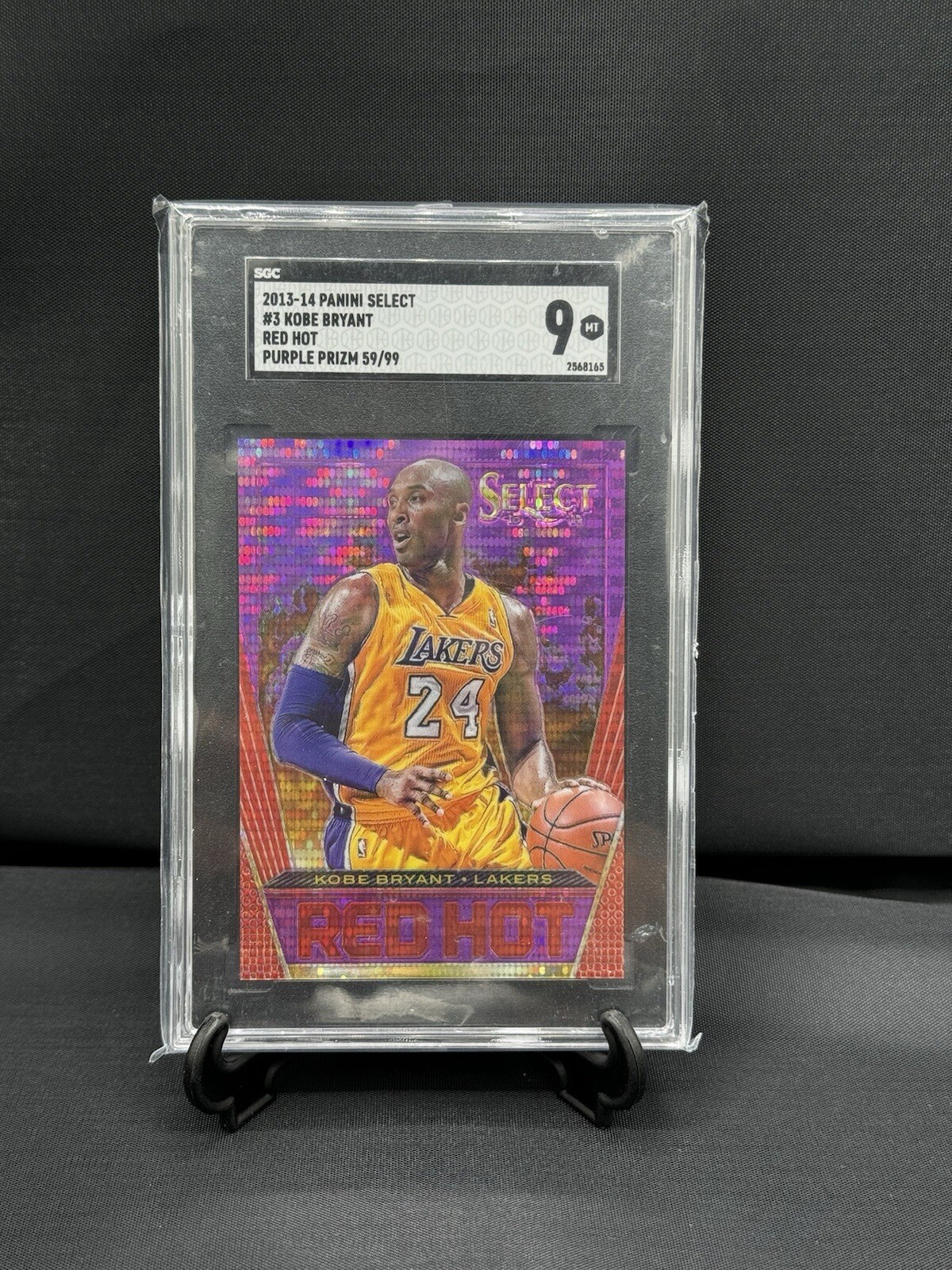 Kobe Bryant #3 Red Hot GEMT MT 9 2013-14 Panini Select - 59/99