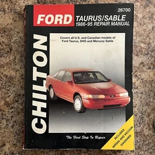 Chilton Ford Taurus Sable 1986-1995 Repair Service Guide Manual SHO 26700