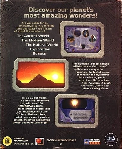 Amazing Wonders (Ages 9+) (2 PC/MAC-CDs, 2000) for Win/Mac - NEW CDs in SLEEVE - Image 3 of 4