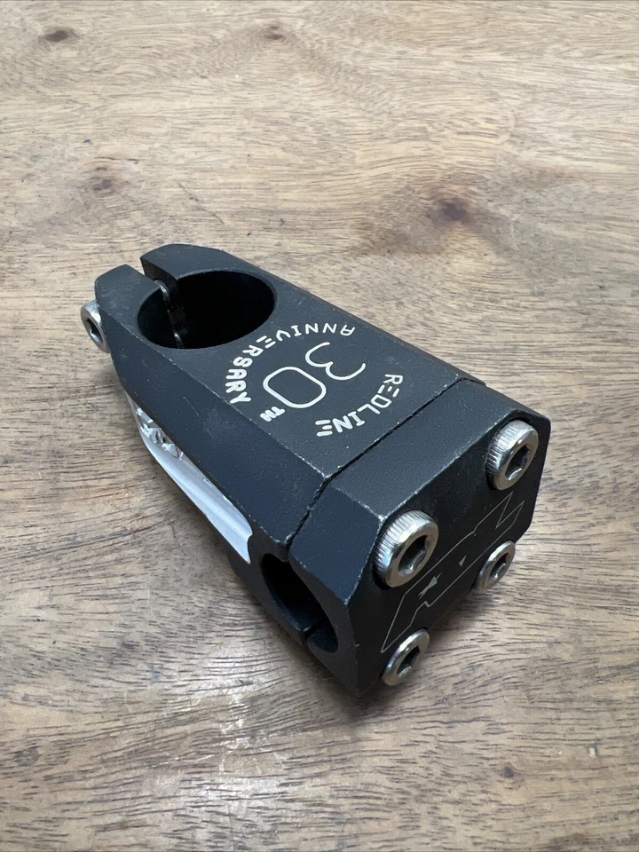 Redline 30th Anniversary Limited Edition 1-1/8” Threadless Stem BMX Black - Image 2 of 4