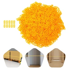 200ft Plastic Barrier Chain Yellow Chain Safety Chain Barrier Fits Crowd Control