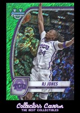 2024 Bowman University Chrome Green Shimmer #84 RJ Jones