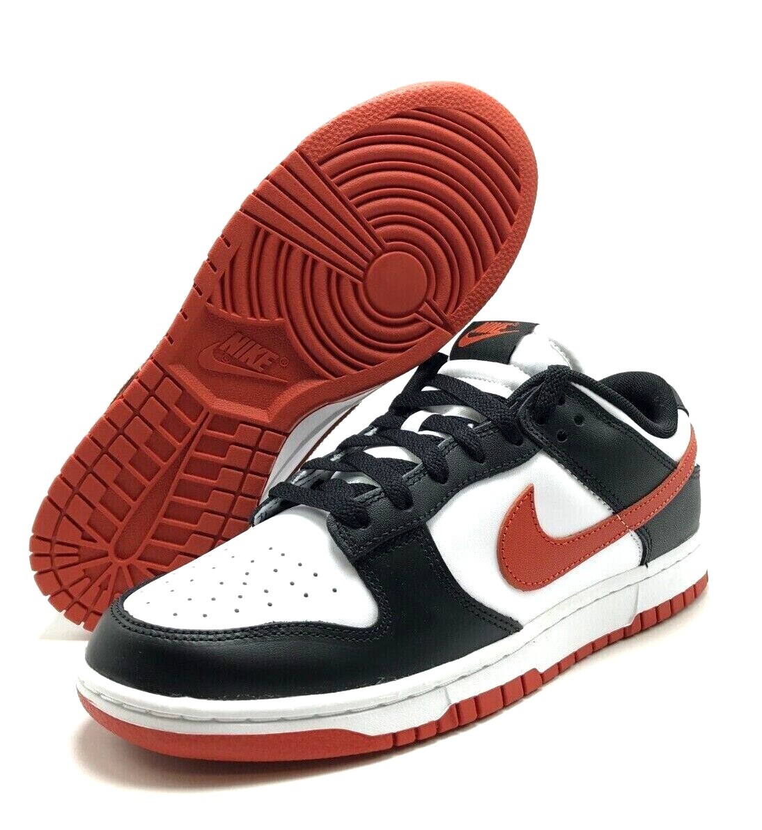 NEW* MEN NIKE DUNK LOW RETRO WHITE/BLACK/DRAGON RED (DV0833 108