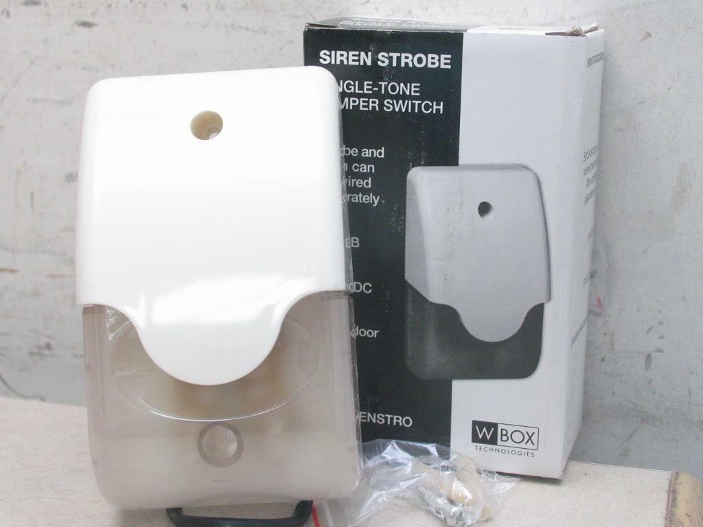 W BOX 0E-SIRENSTRO Indoor Outdoor Siren Strobe Combo w
