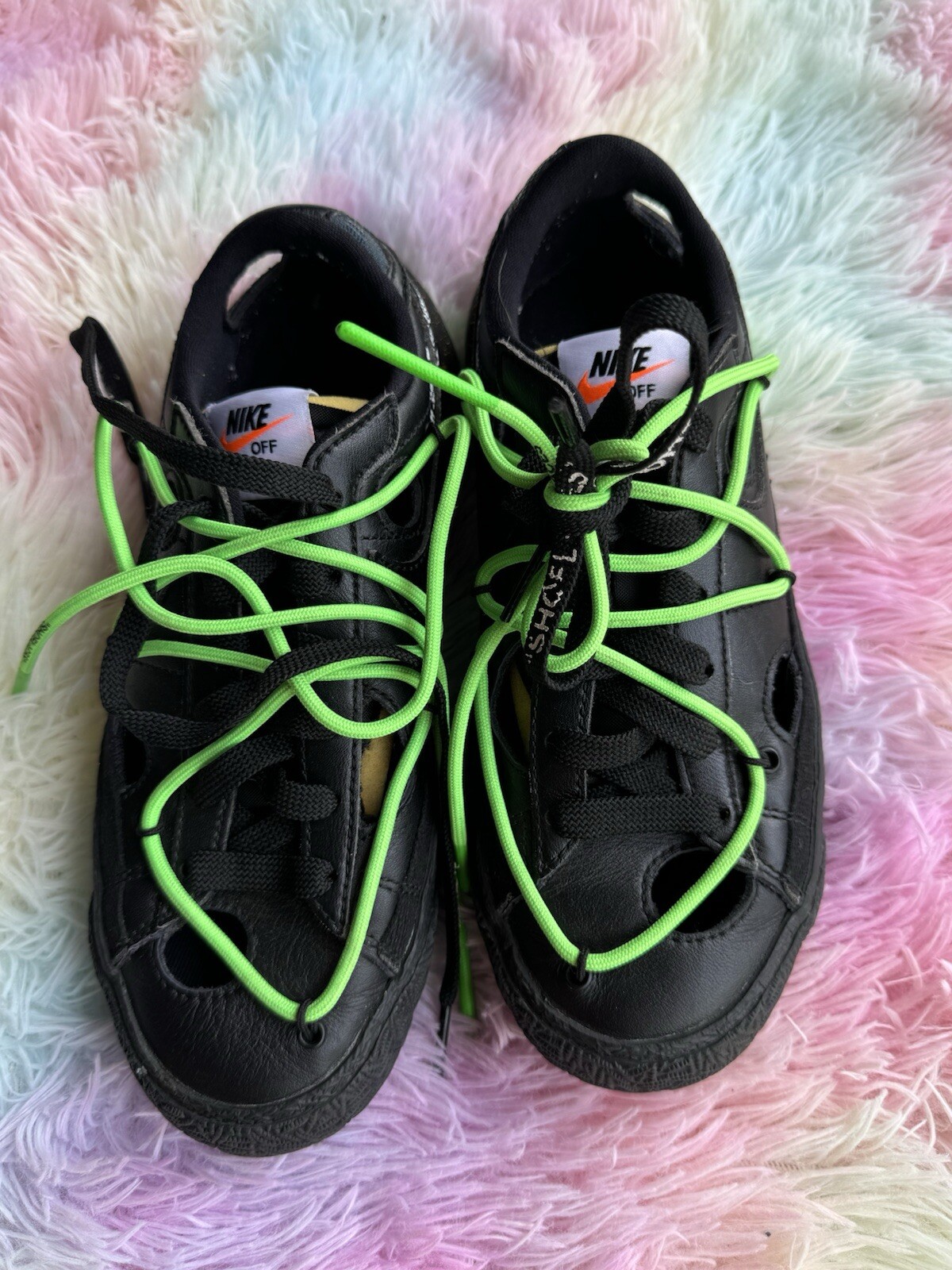 OFF WHITE X NIKE Nike Off White x Blazer Low Nero Taglia 4.5 Uomo (6 Donna) Sneakers Nike Taglia 6