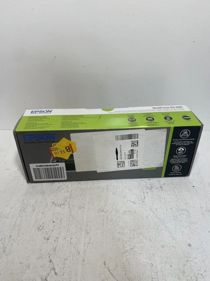 Epson WorkForce ES-200 Color Portable Document Scanner with ADF for PC and Mac - Image 4 of 4