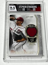 2013 Topps Tier One Relic /399 Stephen Strasburg #TOR-SS HGA 9.5 Nationals GU