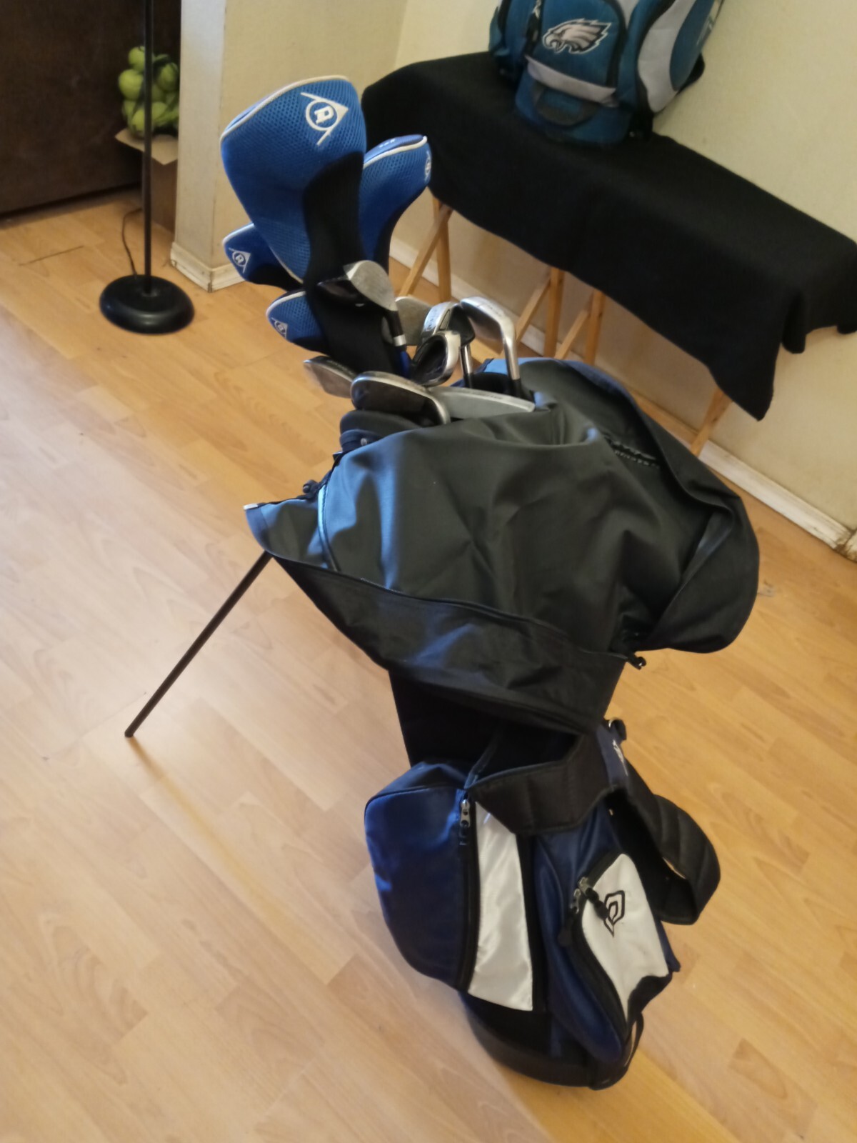Dunlop DDH Golf Club Set With stand Bag Left Handed Graphite Flex Mid
