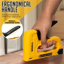 Light Duty Staple Gun for Wood - Yellow Upholstery Staple Gun with 1600pcs