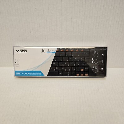 RAPOO E2700 Ultra Thin 2.4G Wireless Multi-Media Touchpad Keyboard Portable 