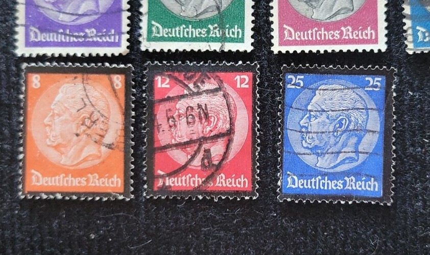 1932-36 Germany Hindenburg Stamps Used F/VF To VF, SC#391