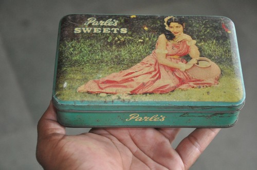 Vintage Parle Sweets Ad Sakuntala Druck Litho Blechdose