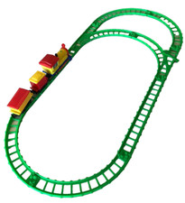 Vintage Train Set - battery-operated- made in Hong Kong In Used Condition
