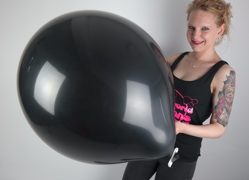 5 x tuftex 24" riesen-luftballons schwarz / black