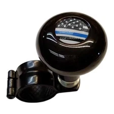 Black Steering Wheel Suicide Spinner Handle Knob Truck Car - GHOST USA BLE LINE
